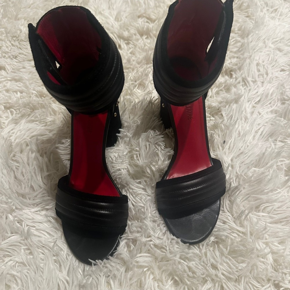 ZADIG & VOLTAIRE leather sandals studded suede size 8 - Picture 3 of 9